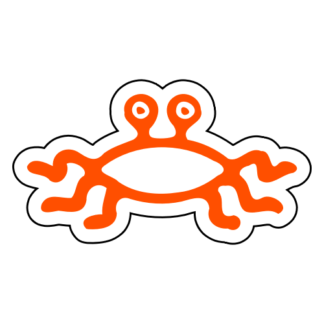 Flying Spaghetti Monster Sticker (Orange)